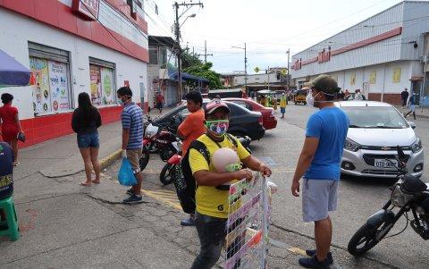 La imagen era la misma en toda la ciudad.