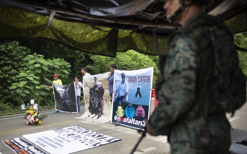 Hace un año los familiares de Javier, Paúl y Efraín tuvieron la oportunidad de ingresar a Mataje, el sitio del secuestro.