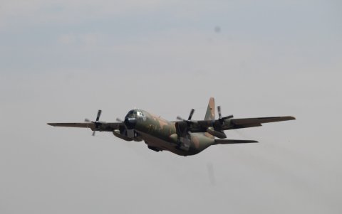 El avión Hércules C130 saldrá desde Guayaquil hacia Galápagos con alimentos y medicinas.