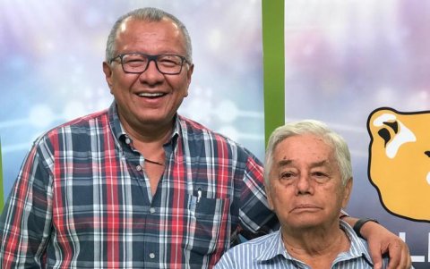 Carlos Víctor Morales con Manuel Adolfo Varas.