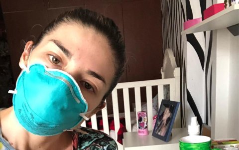 Verónica se recupera en casa.