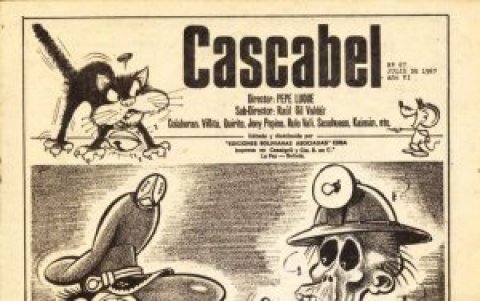 Luque fundó y dirigió la revista política 'Cascabel' en La Paz en los años sesenta.