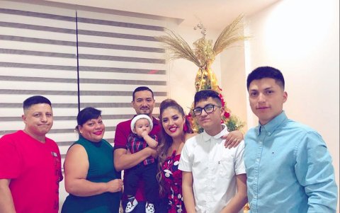 La familia de La Suka, reportera de farándula de TC.