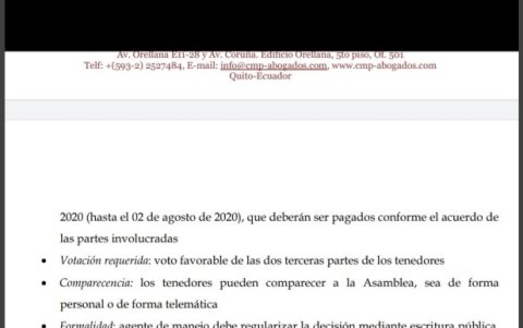 Para titularizaciones.