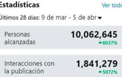 Alcance de la campaña en redes sociales de Budokan.