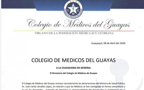 Publicación del Colegio de Médicos del Guayas.