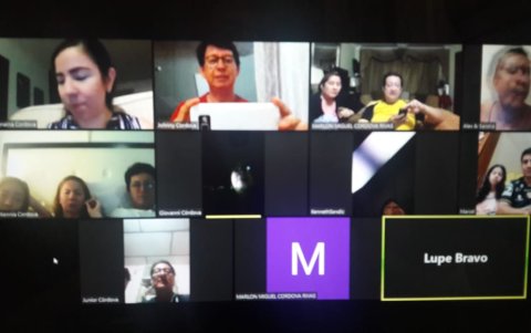 Unión. En el barrio del Salado, se conectan a diario a través de aplicaciones digitales.