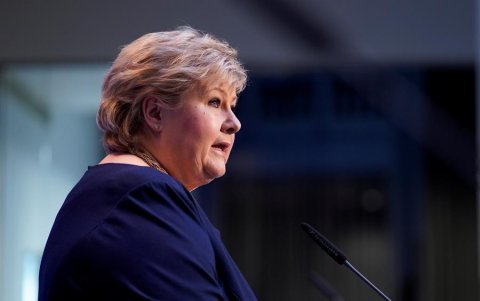 Erna Solberg, primera ministra de Noruega.