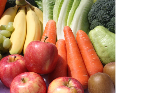 Frutas y vegetales debes consumir todos los días.