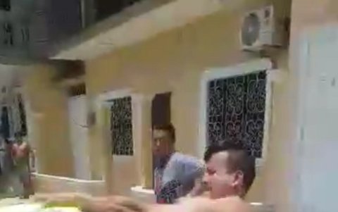 Policía agredido en el cantón Daule.