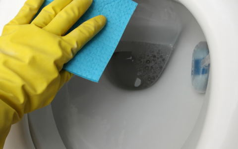 Limpiar el baño es una tarea indispensable que debe hacerse con cuidado absoluto.