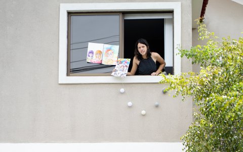 En esta casa hay mucho teletrabajo, pero también espacio para el entretenimiento.