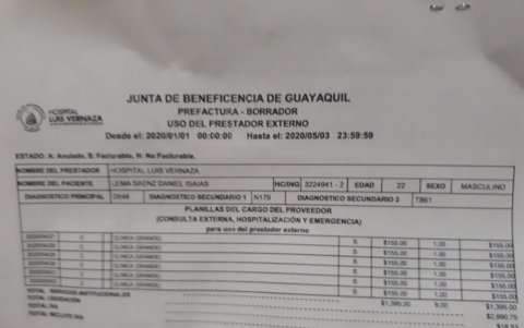 La factura de Daniel Lema que le quitó el sueño a la familia, recién este lunes se aclaró que el monto será pagado por el Ministerio de Salud.