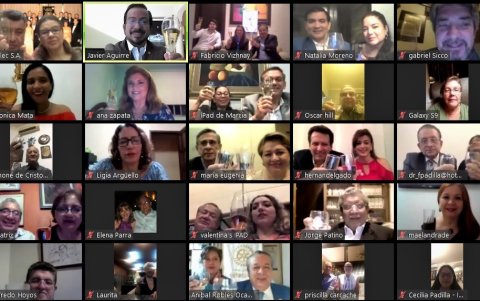 La sesión solemne se realizó por vía virtual. Asistieron las principales autoridades del rotarismo.