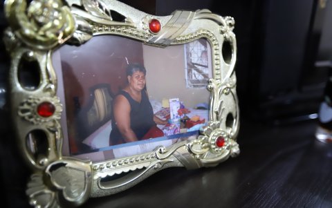 Un retrato de Flora Banchón conservan sus hijos en su casa de Durán.