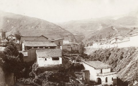 La quebrada de Jerusalén. Actualmente es un espacio correspondiente a la Av. 24 de Mayo en el sur del Centro Histórico