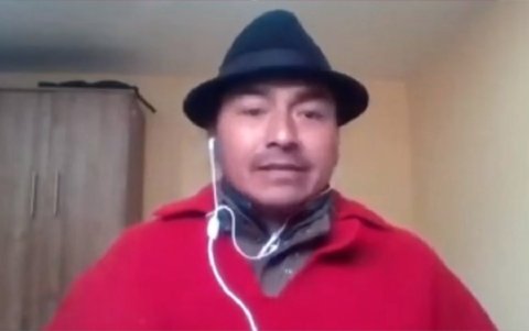 Conaie. El dirigente indígena habló con la radio correísta de Pichincha.