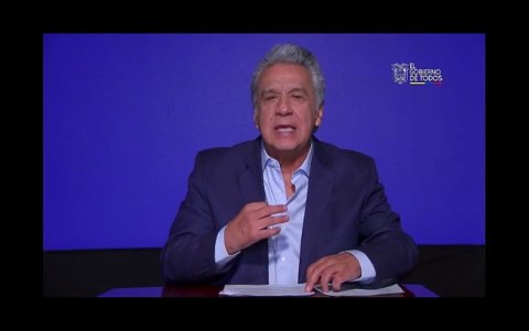 Cadena. El presidente habló solo de corrupción.