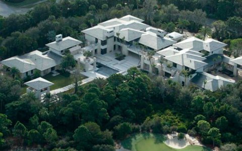 El ex-basquetbolista tiene su propio campo de golf.