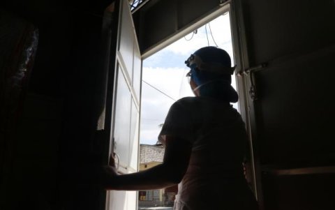 Una de las enfermeras que accedió a relatar las escenas vividas durante la emergencia.