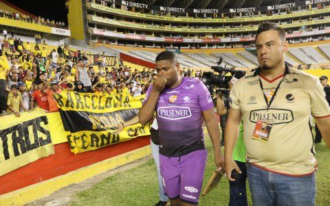 Luis Caicedo tuvo su partido de despedida en Barcelona, en 2017.