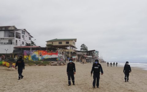 Operativos. En Montañita se realizó hoy un operativo. Las autoridades aseguran que habrán más en los próximos días.