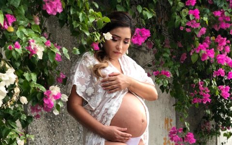 El parto está previsto para el próximo mes.