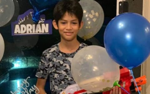 Adrián Tabara cumplió 10 años en mayo, mes en que Guayaquil estaba en cuarentena por el COVID-19, pero tuvo su fiesta virtual.