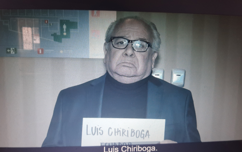 Luis Chiriboga al ser capturado por el FBI en Zurich, Suiza.