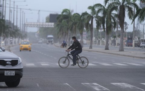 Las personas se levantaron hoy con la sorpesiva presencia de las cenizas.