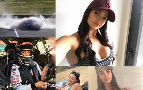 La expiloto enciende las redes sociales con sus fotos y video en la web.