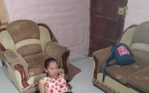 La marchista se entrena la mayor parte del tiempo en casa.