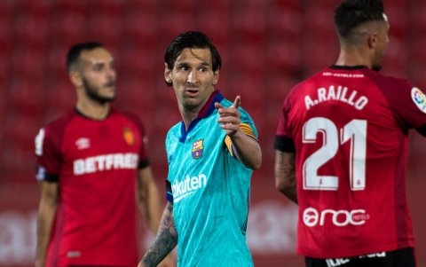 Lionel Messi estrenó una nueva imagen en el partido contra el Mallorca