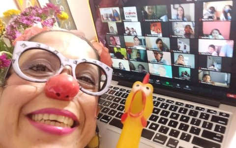 El grupo tuvo un reencuentro virtual con los niños de varios hospitales de Guayaquil.