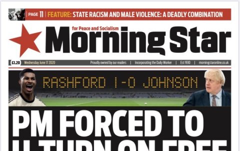 Marcus Rashford, en las principales portadas de los diarios de Gran Bretaña.