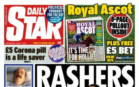 Marcus Rashford, en las principales portadas de los diarios de Gran Bretaña.