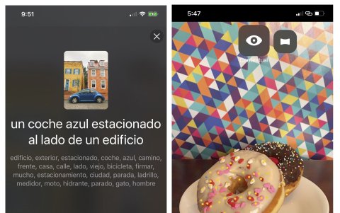 SAN FRANCISCO. Una captura de pantalla de las opciones y facilidades de la aplicación Vhista.