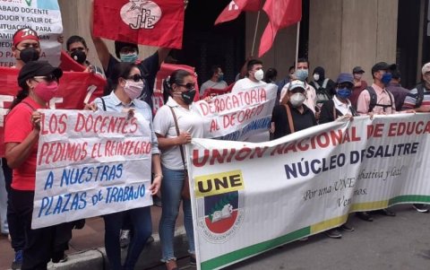 Manifiesto. Diferentes organizaciones sociales participaron en las protestas.