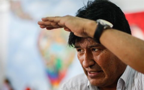 Evo Morales, desde Argentina.