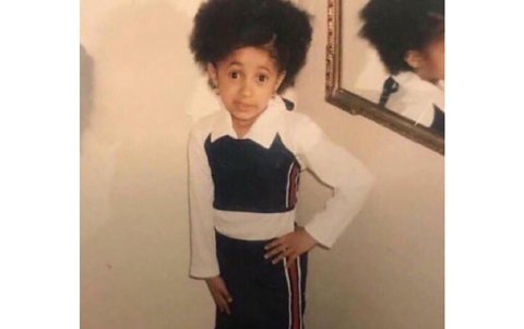 Cardi B a los 5 años.