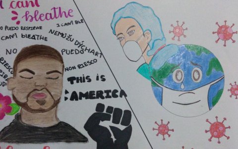 La muestra busca rendir un homenaje al personal de salud que lucha durante la pandemia.