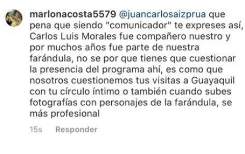 Respuesta del productor.