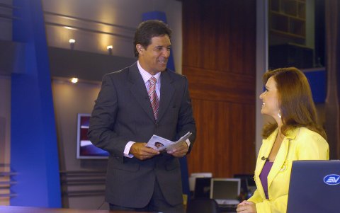 El exarquero compartió con Teresa Arboleda.