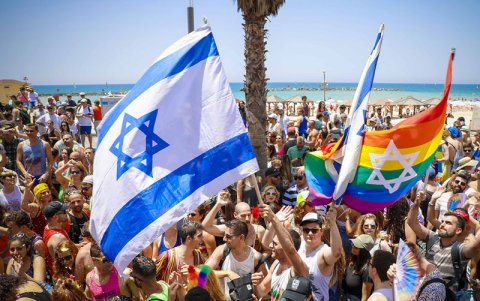 Celebración del Orgullo LGBTIQ en 2017 en Tel Aviv.