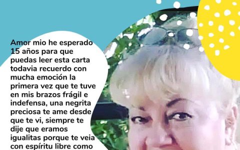 La carta que Gladys Pino le dejó a su nieta.