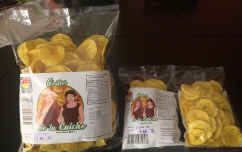 Los chifles de la Caiche, el emprendimiento de la actriz y su mamá.