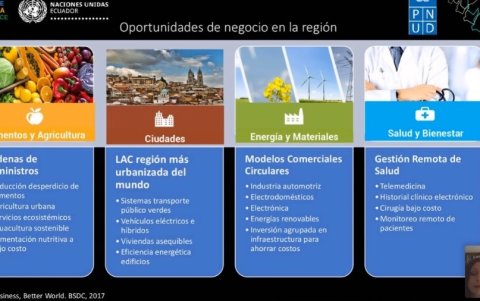 Naciones Unidas identificó cuatro áreas donde existen oportunidades de negocio.