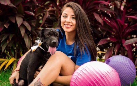 Valentina estaba agonizando cuando fue rescatada.