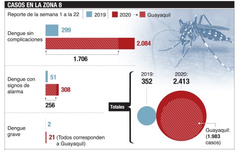 Estadísticas de la enfermedad en la Zona 8