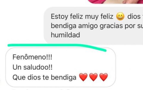 La conversación por mensaje entre la estrella del Real Madrid y el artista ecuatoriano.